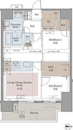 間取図画像 2SLDK