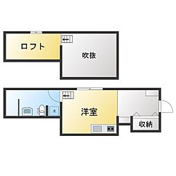 プルミエール ワンルームの間取図画像