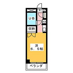 アネックスN ワンルームの間取図画像