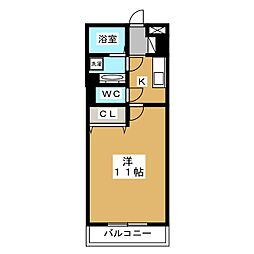 ガーデンヴィラ豊田 1Kの間取図画像