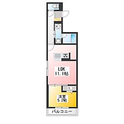 Asset-Court富士見台 1LDKの間取図画像