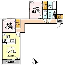 Auspicious House 2LDKの間取図画像
