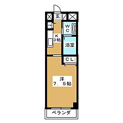耕和ビル 1Kの間取図画像