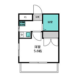 ＭＯＢＩＵＳ Ｋ＆I 4階1Kの間取り