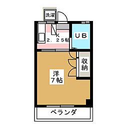 小暮ハイツ 1Kの間取図画像