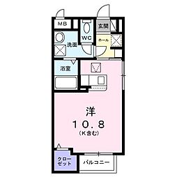 ブレーメンハウス ワンルームの間取図画像