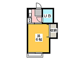 コーポ清雅 1Kの間取図画像