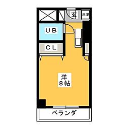 シティフォーラム新小平ベルファース新小平 ワンルームの間取図画像