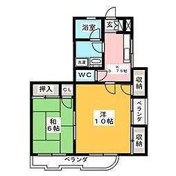 エクセルシオン 2Kの間取図画像