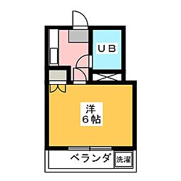 アメニティ美園 1Kの間取図画像
