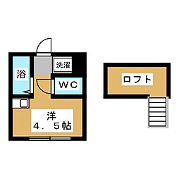 TKS西国分寺 ワンルームの間取図画像