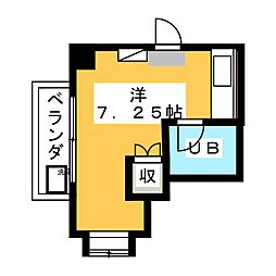 メゾンフローラルおがわ ワンルームの間取図画像