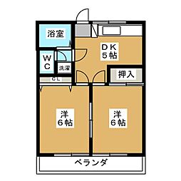 間取図画像 2DK
