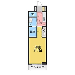 クレメントガーデンV 1Kの間取図画像