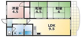 シャトー三島 402 ｜ 奈良県天理市三島町181（賃貸マンション3LDK・4階・56.70㎡） その2