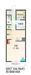 すまいる19番館 ワンルームの間取図画像