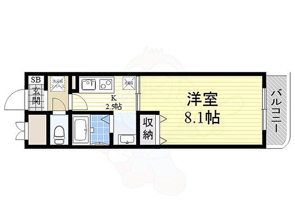 モンプランドール千里 ｜大阪府吹田市千里山東３丁目(賃貸マンション1K・1階・27.12㎡)の写真 その2