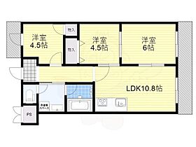 カーサ刀根山 305 ｜ 大阪府豊中市刀根山６丁目10番18号（賃貸マンション3LDK・3階・54.45㎡） その2