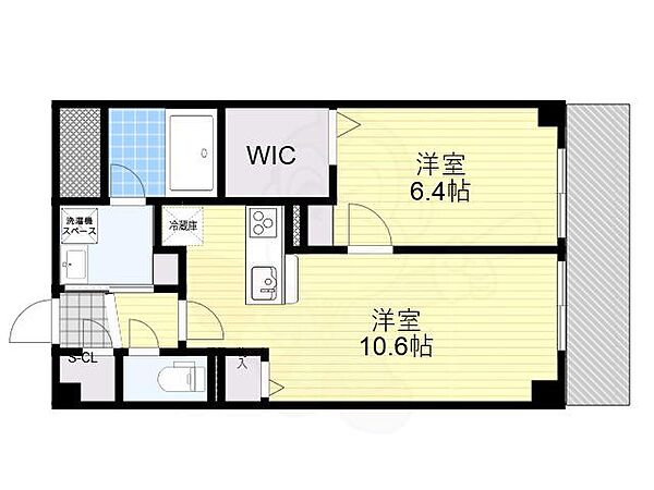 フェリシア江坂 702｜大阪府吹田市垂水町３丁目(賃貸マンション1LDK・7階・46.70㎡)の写真 その2