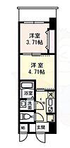 大阪府吹田市南吹田５丁目（賃貸マンション2K・8階・25.42㎡） その2