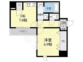 大阪府吹田市広芝町5番30号（賃貸マンション1DK・7階・36.94㎡） その2