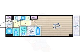 サムティ江坂レガーロ 802 ｜ 大阪府吹田市江坂町１丁目8番11号（賃貸マンション1K・8階・25.95㎡） その2