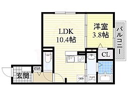 アヴェニール服部 2階/-