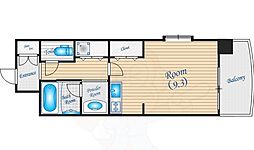 サンロワール江坂 ワンルームの間取図画像