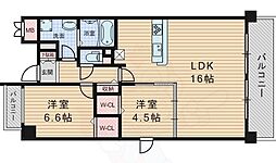 アリスガーデン江坂 1SLDKの間取図画像