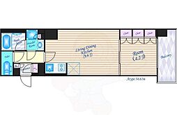 Urbanex江坂広芝 1LDKの間取図画像