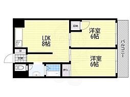 第2田中マンション 3DKの間取図画像