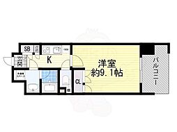 PARKFLATSESAKA 1Kの間取図画像