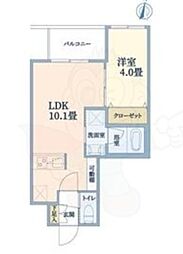 ウェルスクエア江坂II 1LDKの間取図画像