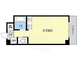 シティハイム新大阪 ワンルームの間取図画像