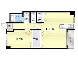 アートリファイン内本町 1LDKの間取図画像