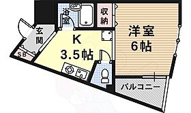 ラフィーネ伊丹  ｜ 兵庫県伊丹市西台３丁目（賃貸マンション1K・3階・23.00㎡） その2