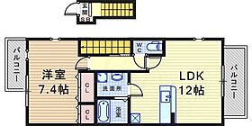 個邸鈴原  ｜ 兵庫県伊丹市鈴原町１丁目（賃貸アパート1LDK・1階・51.26㎡） その2