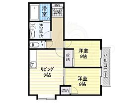 パストラル清水　Ａ棟  ｜ 兵庫県伊丹市荒牧７丁目（賃貸アパート2LDK・1階・50.81㎡） その2