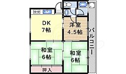 TGハイツ 3DKの間取図画像