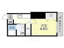 エクセル新伊丹 1Kの間取図画像