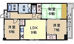 エスポワール 3LDKの間取図画像