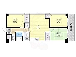 フォレスト伊丹 3LDKの間取図画像