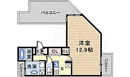 グラディオ伊丹 ワンルームの間取図画像