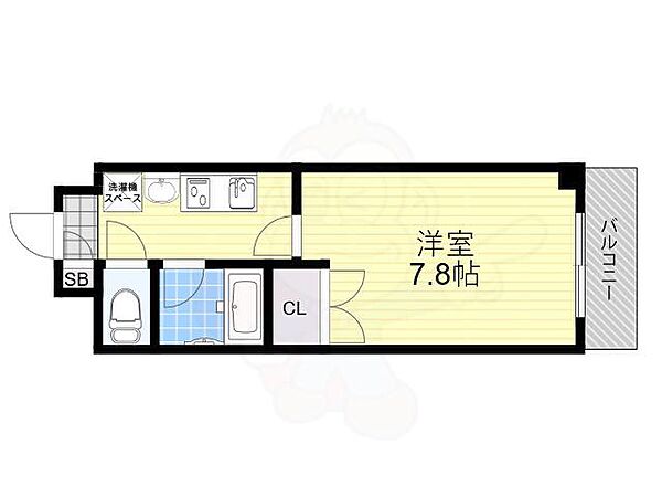 E-GATE ｜大阪府吹田市豊津町(賃貸マンション1K・2階・23.20㎡)の写真 その2