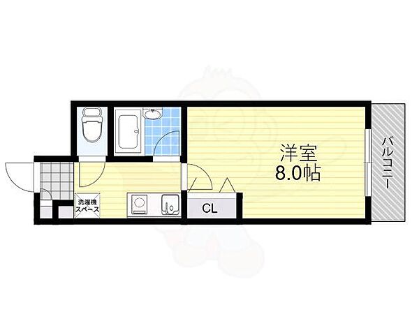 CASA SHINWA 303｜大阪府大阪市東淀川区豊里５丁目(賃貸マンション1K・3階・22.00㎡)の写真 その2