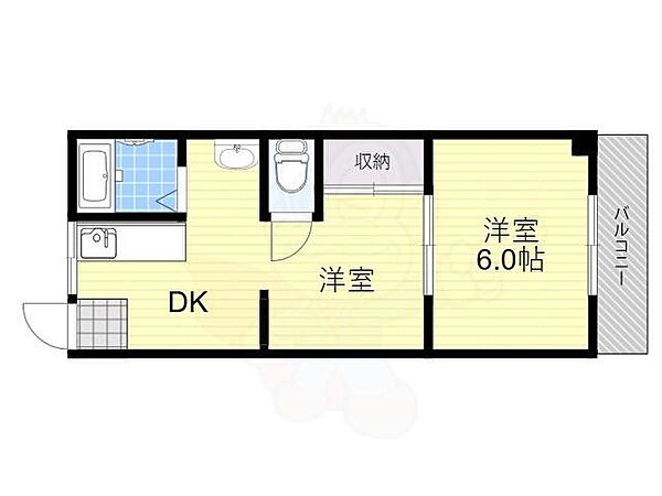 協和ハイツ 201｜大阪府大阪市淀川区木川東３丁目(賃貸アパート2DK・2階・29.40㎡)の写真 その2