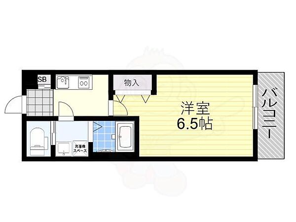 ラシャンス西中島南方 302｜大阪府大阪市淀川区木川東１丁目(賃貸アパート1K・3階・22.75㎡)の写真 その2