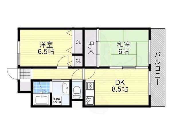 パセオアンビエンテ 303｜大阪府大阪市淀川区田川北２丁目(賃貸マンション2DK・3階・50.77㎡)の写真 その2