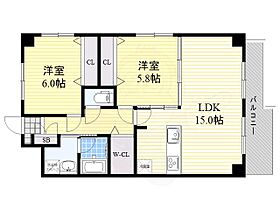 アンフィニ12江坂ガーデン  ｜ 大阪府吹田市江の木町10番30号（賃貸マンション2LDK・9階・62.23㎡） その2