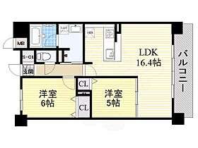 Welina江坂  ｜ 大阪府吹田市南金田２丁目25番23号（賃貸マンション2LDK・6階・60.01㎡） その2